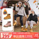駱駝（CAMEL）【山丘】經(jīng)典大黃靴戶(hù)外工裝馬丁靴 L23W076065R 土黃（絨里） 36