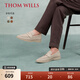 THOM WILLS樂福鞋男夏季透氣亞麻布休閑鞋一腳蹬懶人鞋通勤百搭男士布鞋男鞋 燕麥色A8139 41 /7.5碼