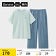 蕉內【王一博同款】305H睡衣男士純棉春夏季100%棉短袖情侶家居服套裝