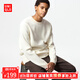優(yōu)衣庫【狂歡價(jià)】男裝女裝羅紋圓領(lǐng)針織衫長(cháng)袖毛衣474203 470159 474203/01乳白色 L