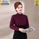 莫代爾媽媽冬裝保暖背心中老年女裝防寒護肩加絨中袖護腰短款馬甲護肩 酒紅(314款加厚加護背護腰) XL (建議85-105斤)