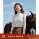 茵曼仿羊毛德絨T恤美拉德半高領(lǐng)防風(fēng)長(cháng)袖修身XL 米杏色