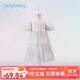 JELLYBABY公主裙夏季女童2025新款紗裙夏天中大童洋氣蛋糕裙兒童夏裝連衣裙 粉色 130 CM