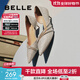 百麗（Belle）閃鉆條帶高跟鞋女商場(chǎng)同款高跟單鞋A9L1DBK4 銀色 37 (235mm)