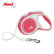 福萊希時(shí)尚版狗狗牽引繩自動(dòng)伸縮遛狗繩小型犬金毛大型犬寵物狗鏈 時(shí)尚版(海棠紅) S號帶狀5米15KG以下