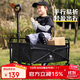 CAMEL露營(yíng)手推車(chē)小拉車(chē)營(yíng)地車(chē)買(mǎi)菜車(chē)溜娃車(chē)遛狗車(chē)兒童可躺拉桿拖家用