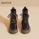 達芙妮雪地靴女2025新款東北加絨加厚馬丁靴保暖棉鞋女外穿冬季女鞋