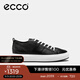愛步（ECCO）休閑板鞋男 潮流厚底復古增高男鞋牛皮 街頭ACE856814 HL 黑色85681451052 43 建議選購大一碼