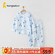 童泰四季5月-4歲男女內衣套裝TS33J474 藍色 73cm