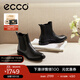 愛(ài)步（ECCO）靴子女 時(shí)尚潮流百搭冬季切爾西女靴牛皮粗跟短靴女 型塑266503 黑色26650301001 38