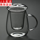 正揚耐熱玻璃茶水杯子帶過(guò)濾花茶杯泡茶喝茶帶蓋辦公家用功夫茶水分離杯 玻璃個(gè)人杯（三件套）—企鵝杯