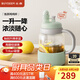 北鼎（Buydeem）泡茶噸噸杯 茶水分離水杯耐高溫玻璃杯便攜吸管茶杯禮物 泡茶噸噸杯 | 輕松鳥(niǎo)800ml