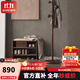 色格實(shí)木換鞋凳家用門(mén)口北歐黑胡桃入戶(hù)進(jìn)門(mén)鞋架可坐穿鞋凳進(jìn)門(mén)凳鞋柜 麥浪換鞋凳-短款