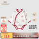 英氏【商場(chǎng)同款】新生兒連體衣嬰兒衣服純棉爬服嬰兒滿(mǎn)月衣服周歲禮服 【100%棉】馥郁秘境襠哈款 59cm