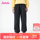 笛莎（DEESHA）童裝女童加絨褲子2025秋冬款女孩保暖甜美基礎百搭休閑束腳褲