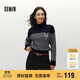 森馬（Semir）森柔|地理系列毛衣女冬季半高領(lǐng)刺繡條紋衫101724107022
