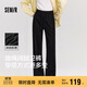 森馬（Semir）[商場(chǎng)同款]休閑褲女闊腿褲2025春季抽繩衛褲ins潮流101125127009A