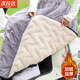 米囹秋冬加厚加絨半身裙子防風(fēng)圍裙電動(dòng)車(chē)擋風(fēng)被摩托騎車(chē)保暖護膝護腿 銀灰色-加絨防風(fēng)圍裙-均碼