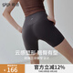 gigt極吉裸感運動(dòng)短褲三分瑜伽褲女高腰提臀騎行褲新款跑步運動(dòng)健身褲