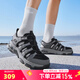 斯凱奇（Skechers）男鞋秋季2025新款運動(dòng)鞋復古沙灘鞋透氣涼鞋時(shí)尚休閑鞋子男涉水鞋 炭灰色/SKECH-AIR氣囊/主推 曬圖返10 39.5