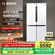 博世（BOSCH）冰箱605L大容量十字對開(kāi)門(mén) 四開(kāi)門(mén)變頻家用電冰箱 一級能效 風(fēng)冷無(wú)霜 5mm微縫半嵌 支持國家補貼 大白鯨KMF61A20TI 精細分儲