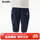 馬·拉丁（M.Latin）/童裝兒童褲子春秋裝新款男小童印花工裝牛仔長(zhǎng)褲 牛仔深藍(lán) 110cm