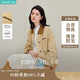 茵曼巴恩風(fēng)牛仔夾克外套2025秋女裝新款落肩袖上衣 淺卡其 S