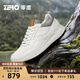 零度Zero運動(dòng)休閑鞋男2025真皮柔軟輕質(zhì)小白鞋日常百搭低幫高爾夫鞋子 白色 40 (250mm) 【皮鞋尺碼】