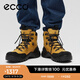愛步（ECCO）登山鞋男 戶外運動鞋徒步高幫鞋抓地耐磨 越野822434 HL 黃色82243458277 41