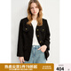 獨束大碼女裝毛流蘇復古小香風(fēng)外套2024秋季新款通勤時(shí)髦氣質(zhì)上衣 靜謐黑 XL (尺碼：3)