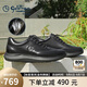 金利來男鞋休閑皮鞋透氣沖孔鞋復(fù)古商務(wù)鞋G550330639AAD黑色41