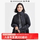 佐丹奴棉衣外套女秋冬新款夾棉保暖口袋寬松立領(lǐng)棉服夾克13375809 09標志黑 L