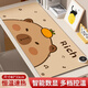 鉑吶苓 暖桌墊加熱鼠標墊發(fā)熱桌墊大號辦公室書(shū)桌墊學(xué)生電腦寫(xiě)字暖手墊 【卡皮巴拉】數顯三檔80*33CM