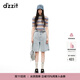 DZZIT地素牛仔大短褲夏季淺藍的潮流時(shí)尚設計女 淺藍色 26