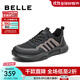 百麗（Belle）休閑運動(dòng)鞋男鞋秋季新商場(chǎng)厚底戶(hù)外跑步鞋8KA01CM4 黑色 40 (250mm)