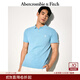 Abercrombie & Fitch【經(jīng)典POLO】小麋鹿圖案男裝25夏季美式通勤短袖T恤124-5182 天藍色 S (175/92A)