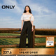 ONLY2025秋季新款通勤百搭高腰西裝褲收腰闊腿休閑褲女|125114020 H1Z 黑色 S