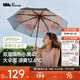 蕉下（beneunder）太陽(yáng)傘防紫外線(xiàn)夏季遮陽(yáng)傘晴雨兩用傘雙層三折防曬傘防曬小黑傘 【經(jīng)典大花】花椿