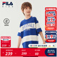 FILA【液氨整理】斐樂(lè )兒童童裝短袖衫2025年秋季新款男中大童上衣 滿(mǎn)印二-ZB 140