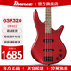 IBANEZ依班娜電貝斯GSR200/GSR320/280QA初學(xué)入門(mén)電貝司被動(dòng)四五弦bass GSR320-CA 蘋(píng)果紅