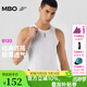 MBO男子打底衫干爽公路自行車(chē)騎行背心B120騎行服 無(wú)袖-白色 3XL