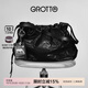 個(gè)樂(lè )（GROTTO）GROTTO個(gè)樂(lè )25年梅普爾索普聯(lián)名垃圾袋羊皮小號復古個(gè)性單肩斜挎包 經(jīng)典黑 S