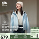 蕉下（beneunder）三合一沖鋒衣LS19523女短外套風(fēng)衣防風(fēng)氣絨保暖棉服 清羽藍M