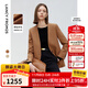 朗姿2025年秋季新款法式高智設計感西服外套氣質(zhì)職業(yè)通勤西裝女 紅駝色2 M