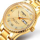 勞力士王子瑞士正品手表男士全自動(dòng)機械表2025新款金表超薄時(shí)尚防水夜光男表 旗艦版-全金金色