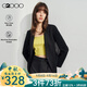 G2000【易打理】女裝2025春秋商場(chǎng)同款可機(jī)洗通勤正裝西服外套【合G2】 不易皺-黑色修身26寸 L /38