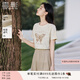 香影黃色蝴蝶刺繡t恤短袖女2025夏季新款圓領(lǐng)顯瘦設(shè)計(jì)感純棉上衣 黃色 M 160/84A/95-110斤
