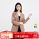 秋水伊人通勤西服春裝新款女裝時(shí)尚設計感百搭顯瘦休閑西裝外套女 橡皮粉 M