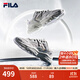 FILA斐樂(lè )女鞋跑步鞋火星二代復古老爹鞋運動(dòng)鞋休閑慢跑鞋MARS Ⅱ 微白/雨霧灰-WA-F12W141116F  36.5