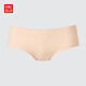 優(yōu)衣庫女裝AIRism無(wú)痕短褲/空氣衣普通腰三角內褲 新款479198 31 米色 M